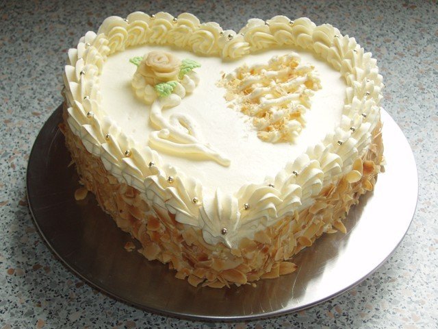 Buttercreme-Herz